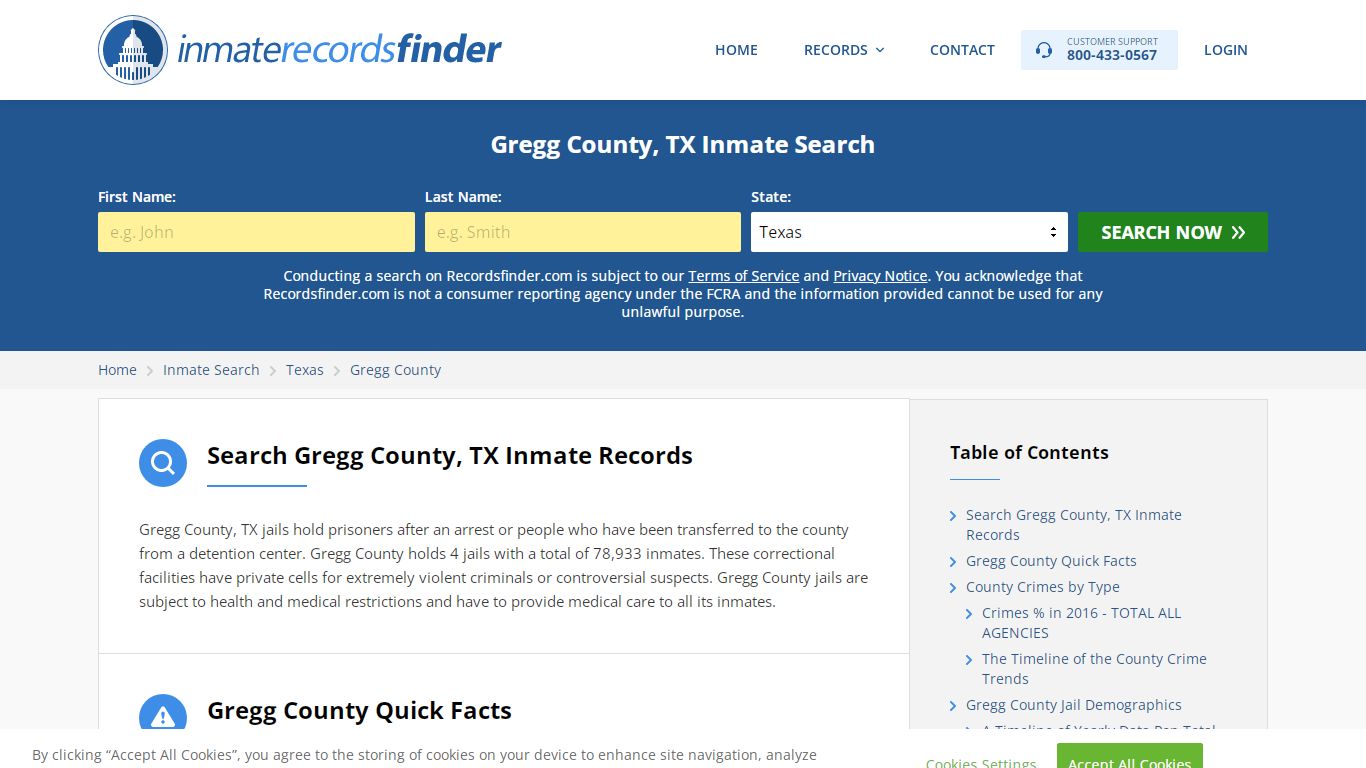 Gregg County, TX Inmate Lookup & Jail Records Online